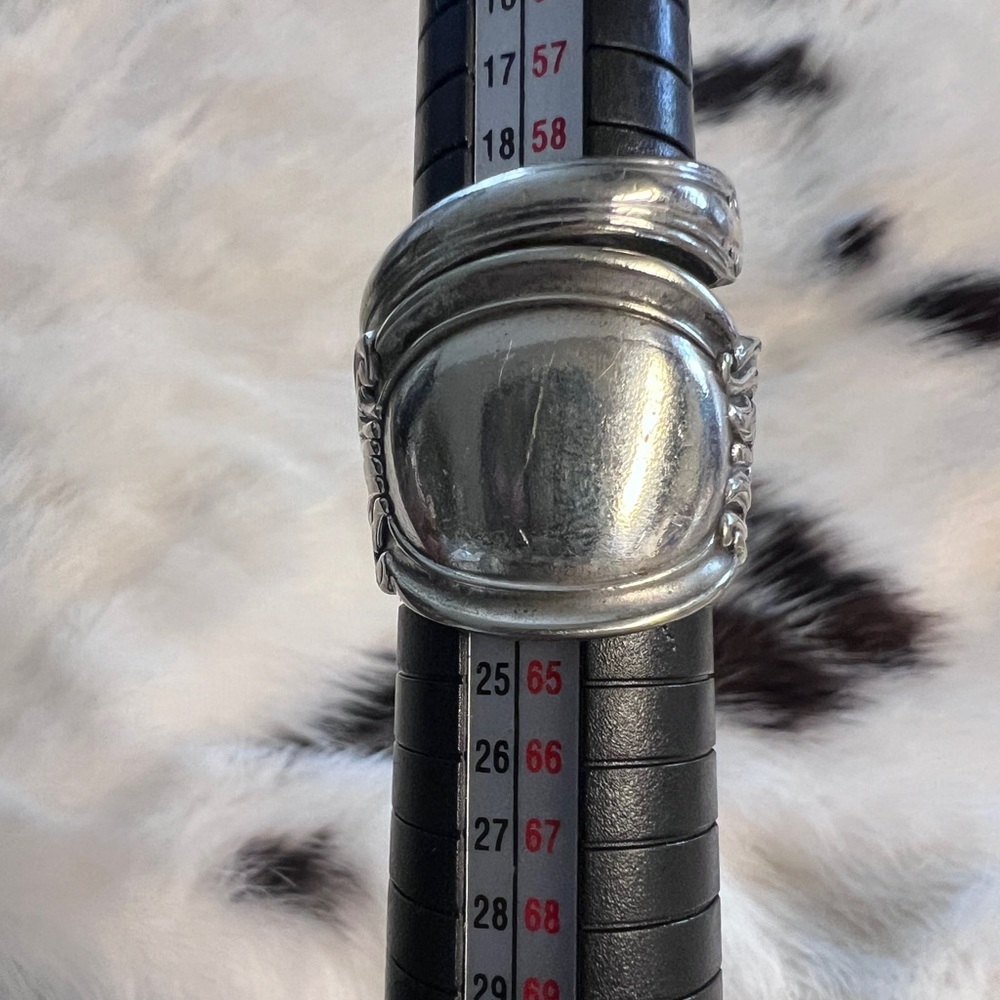 Silver Statement Spoon Ring - image 1